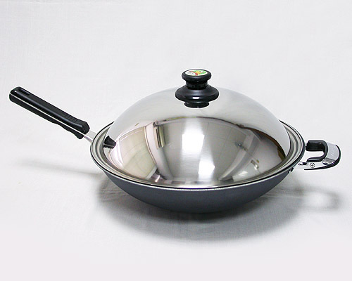 (單把)瓷釉黑金鍋